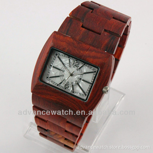2014 new product bamboo wooden watch, 100% natural ebony wooden watch, bamboo watch